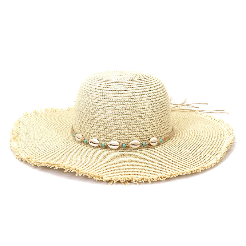 Стильний Shell Band Beach Lady Floppy Sombrero